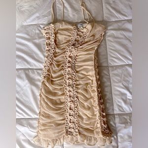 Fashion nova ruche dress